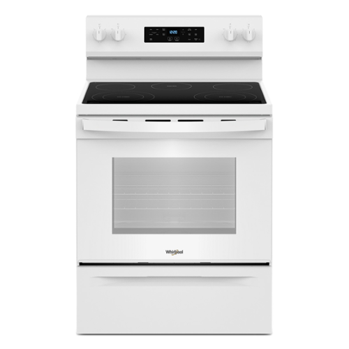 Whirlpool - 5.3 Cu. Ft. Freestanding Electric Range with Cooktop Flexibility - White