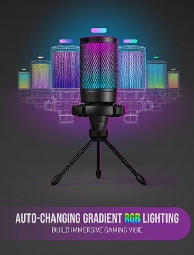 FIFINE  A6V USB Condenser Microphone with RGB Lighting - Plug & Play USB-C, Touch Mute for PC, PS5, Streaming WORLDWIDE DELIVERY
