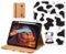 DTTO - Case for iPad 11th Gen 11" 2025 (A16) & 10th Gen 10.9" 2022, Leather Folio Cover with Pencil Holder & Auto Wake/Sleep - Cow Print-Front_Standard