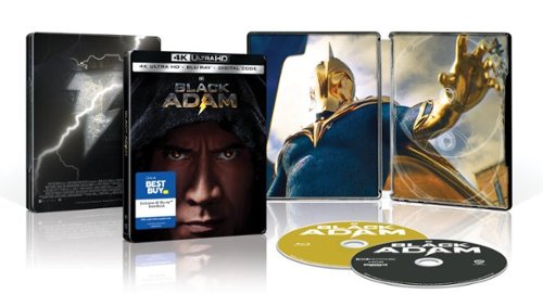  Black Adam [SteelBook] [Includes Digital Copy] [4K Ultra HD Blu-ray/Blu-ray]] [2022]