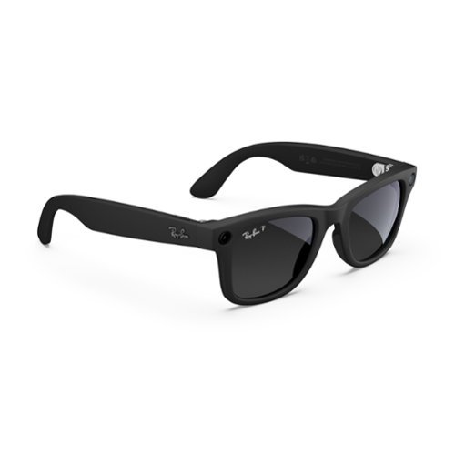 Ray-Ban Meta Wayfarer glasses with Meta AI, Audio, Photo, Video Compatibility - Polarized Gradient Graphite Lenses - Matte Black BUY IN EUROPE