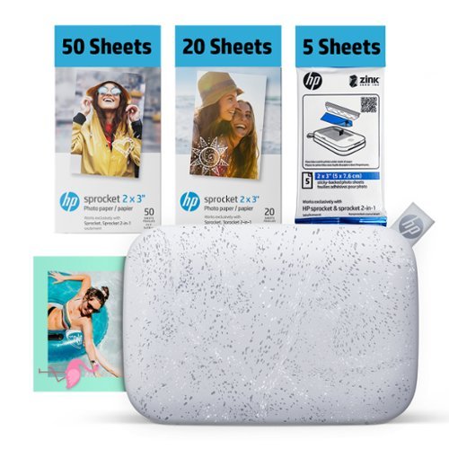hp - HP Sprocket 白グレイ HP Sprocket Printers and Paper - Shipping to USA, CA, UK and EU