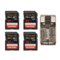 SanDisk - 32GB Extreme Pro Memory Card (4-pack) Bundle with All-In-One Card Reader-Front_Standard