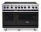 Viking - VGR Freestanding 7 Series Gas 48" Range - Onyx-Front_Standard