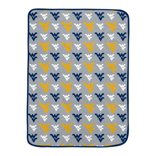 Pegasus - West Virginia Mountaineers 66" x 95" Oversized Logo Roll Ultra Cozy Blanket - Multicolor-Front_Standard 
