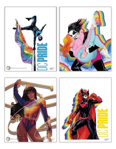 Trend Setters - DC Comics (Justice League - DC Pride) TrendyPrint™ Wall Art Set TP08100885 - Multicolor-Front_Standard 