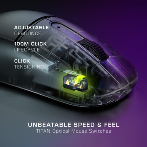 Turtle Beach Burst II Air Ultra Lightweight Wireless Symmetrical Gaming Mouse with Bluetooth & 120-hour battery - Wireless - Black WORLDWIDE DELIVERY