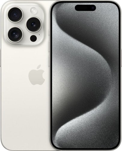 Apple - Pre-Owned Good iPhone 15 Pro Max 5G 1TB - Apple Intelligence  - (Unlocked) - White Titanium
