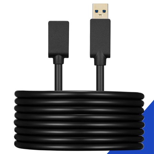 Best Buy essentials™ 10' USB-A 3.0 Male to Female Extension Cable - Black GLOBAL SHIPPING