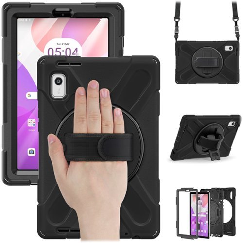 SaharaCase Protection Hand Strap Series Case for Lenovo Tab M9 - Black GLOBAL SHIPPING