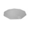 Floortex - 9-Sided Polycarbonate Gaming Chair Mat for Carpet 38 x 39 inches - Clear-Front_Standard