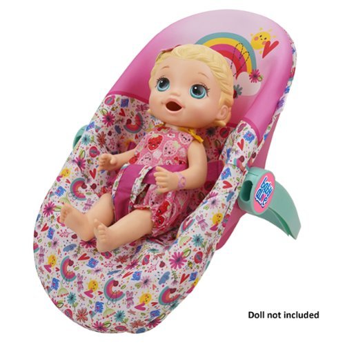 509 Crew Baby Alive Deluxe Doll Car Seat - Pink & Rainbow - 3-in-1, Fits Dolls Up To 18 GLOBAL SHIPPING