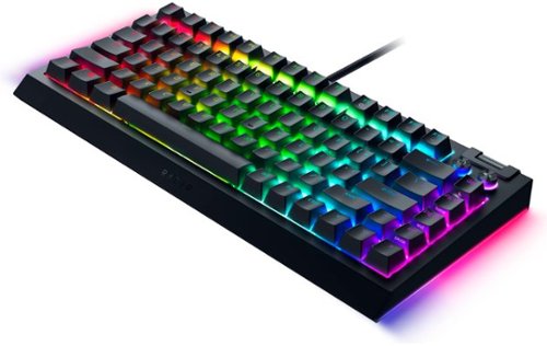 Razer BlackWidow V4 75% Wired Orange Switch Gaming Keyboard with Hot-Swappable Design - Black BUY IN EUROPE