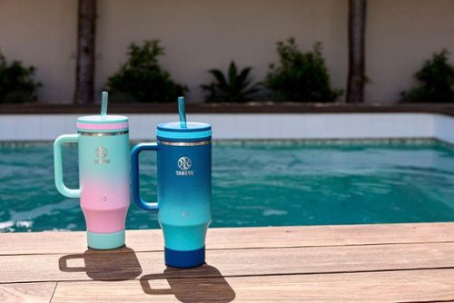Takeya 40-oz. Straw Tumbler with Handle - Ombre Dream BUY IN SINGAPORE
