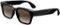 Meta - Fury - Smart AI glasses for Women, Men—Meta AI, 12MP Camera, Live Translate—8+ Hour Battery—Brown Gradient Lenses - Classic Black-Front_Standard
