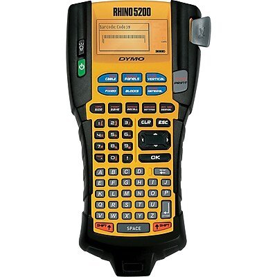 DYMO - Rhino 5200 Portable Label Maker (1755749) - Yellow-Front_Standard 