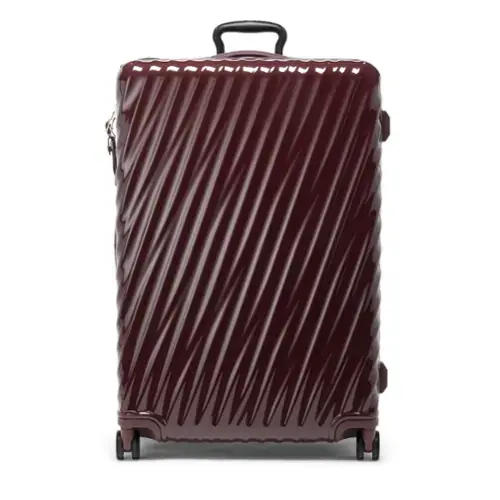 Front. TUMI - 19 Degree Extended Trip 30" Expandable 4-Wheeled Packing Case Suitcase - Wine.