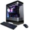 CyberPowerPC - Gaming Desktop - Intel Core Ultra 9 285K - NVIDIA GeForce RTX 5070 Ti 16GB - 64GB DDR5 - 2TB PCIe 4.0 SSD - Black-Front_Standard