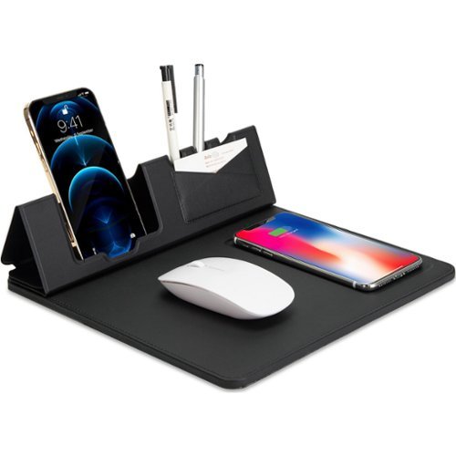 SaharaCase Office Mouse Pad with Wireless Charging - Black HOW TO BUY