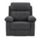 CorLiving - Oren Manual Recliner - Dark Gray-Front_Standard