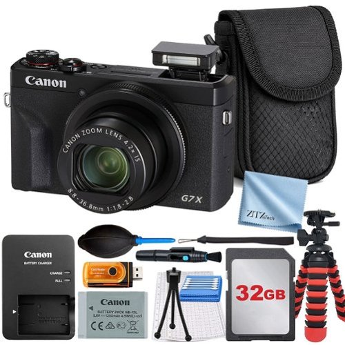 Bundle Canon PowerShot G7 X Mark III Camera with 32GB Card +