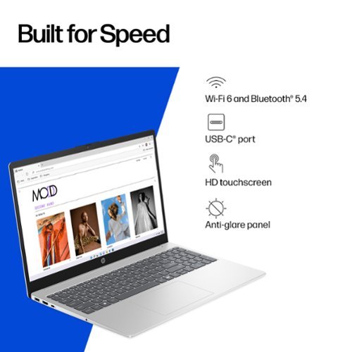 HP 15.6 Touch-Screen Laptop - Intel Core i3 - 8GB Memory - 256GB SSD - Natural Silver WORLDWIDE DELIVERY