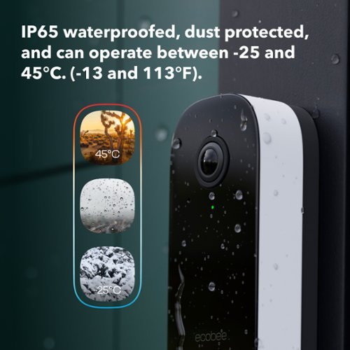 ecobee Smart Video Doorbell - Wired with Advanced Person and Package Detection - Black BUY IN MIDDLE EAST