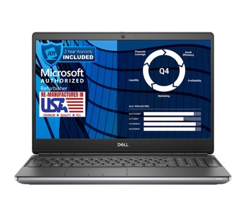 Dell - Refurbished Excellent - Precision 7550 Xeon W-10885M 2.4GHz, 64GB, 2TB SSD, 15.6" FHD, Windows 11 Pro (Refurbished) - Black-Front_Standard 
