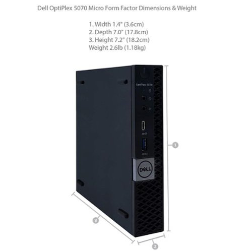 Dell Refurbished Excellent Optiplex 5070 Micro Desktop PC, Intel