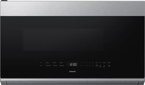 Samsung - 2.1 cu. ft. Smart Over-the-Range Microwave with Dual Vent Technology - Stainless Steel