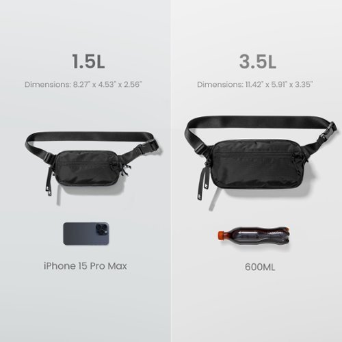 tomtoc Aviator-T33 1.5L Sling Bag with RFID Blocking, Minimalist Crossbody Bag Chest Bag Shoulder Pack for Travel, Daily Use - Black BUY IN EUROPE
