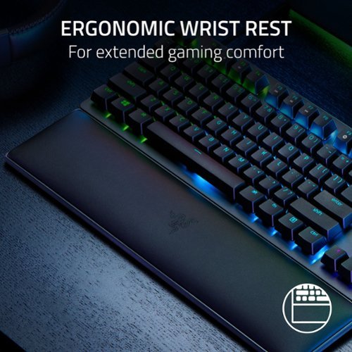 Razer Huntsman V2 TKL Wired Optical Red Linear Switch Gaming Keyboard with Chroma RGB Backlighting - Black GLOBAL SHIPPING