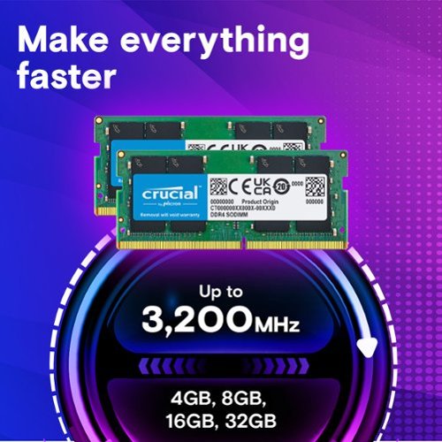 Crucial 64GB Kit (2x32GB) DDR4 3200MHz C22 SODIMM Laptop Memory Kit - Green GLOBAL SHIPPING