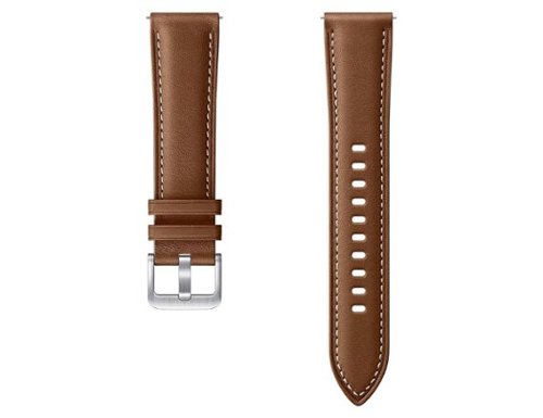  Samsung - Stitch Leather Band 22MM | Color: - Brown