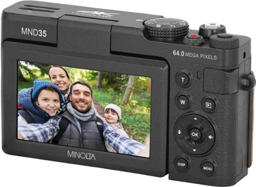 Minolta MND35 64.0 Megapixel 4K Video Digital Camera - Black WHERE TO BUY