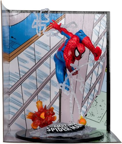 McFarlane Toys - Marvel Spider-Man 1:10th Scale Collectible with Scene (The Amazing Spider-Man #302)
