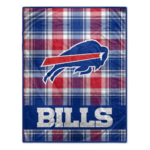 Pegasus - Buffalo Bills 66" x 95" Oversized Plaid FAN-mily Ultra Cozy Blanket - Multicolor-Front_Standard 