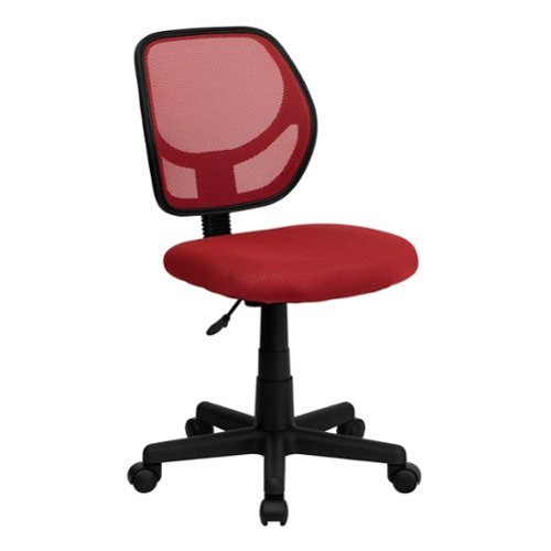 Alamont Home - Neri Contemporary Mesh Swivel Office Chair - Red