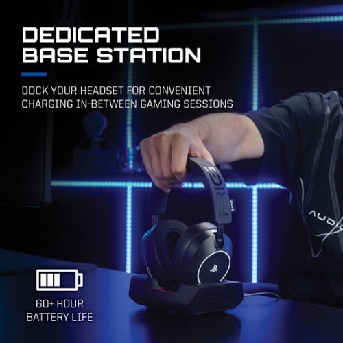 RIG R8 PRO HS Dual Wireless Over-Ear Gaming Headset w/Graphene Drivers & Base Station for PS5, PS4, PC, Switch - Black BUY ONLINE