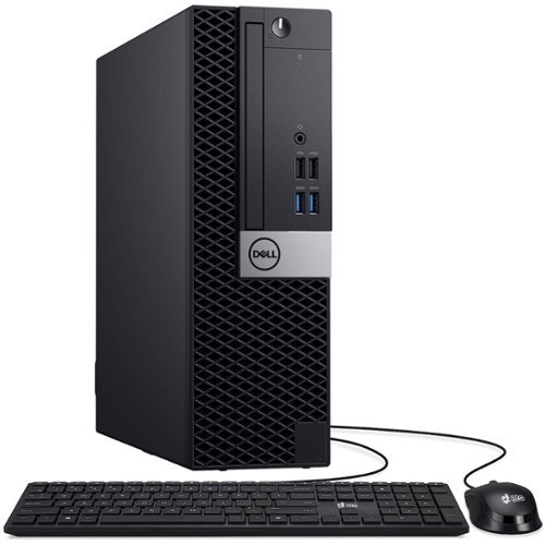 Dell - Refurbished Excellent - OptiPlex SFF Desktop Computer PC | Intel i5-7500 3.4GHz | 16GB DDR4 RAM | 500GB HDD | KB & Mouse | Wi-Fi | Windows11 - Black-Front_Standard 