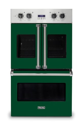 Viking - 30" 7 Series French Door Double Built-In Electric Thermal Convection Oven - Ivy