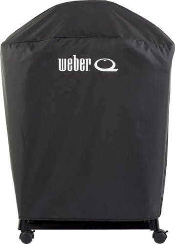 Weber - Premium Cover for Q 2800N+ Gas Grill with Cart - Black