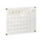 Martha Stewart - Grayson Premium Acrylic Monthly Wall Calendar with Notes Section - Clear/Gold-Front_Standard 