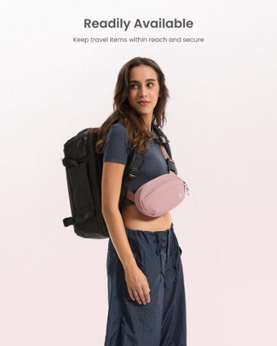 tomtoc SlingBean-T32 1.5L Sling Bag with RFID Blocking, Belt Bag Fanny Pack Waist Bag Crossbody Bag for Travel, Everyday - Pink SHOP ONLINE