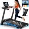 MERACH - T12 Foldable Incline Treadmill 7.5MPH Quiet for Home Double Deck Technology - Black-Front_Standard