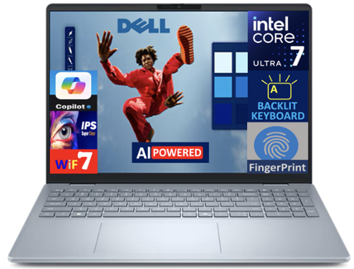 Dell Upgraded 16 Plus DB16250 Laptop 16.0 (Intel Ultra 7 258V