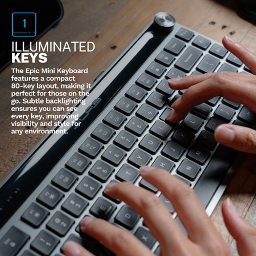 JLab Epic Mini Advanced Multi-Device Wireless Keyboard - black WHERE TO BUY