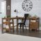 Sauder - Trestle L-Desk - Vintage Oak-Front_Standard 