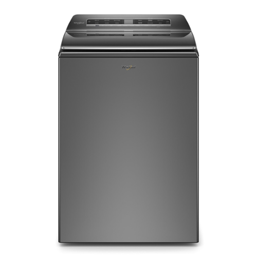  Whirlpool - 5.2 Cu. Ft. High Efficiency Smart Top Load Washer with 2 in 1 Removable Agitator - Chrome Shadow