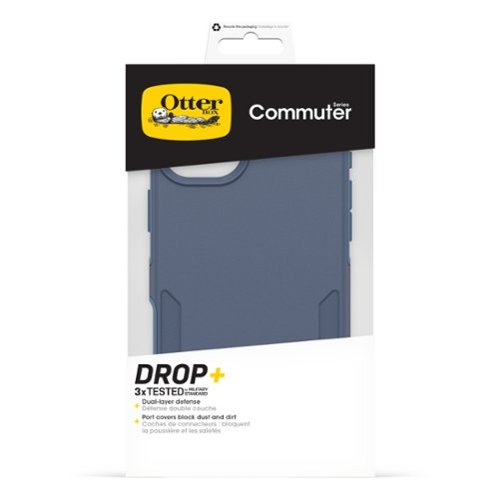 OtterBox Commuter Series Hard Shell for MagSafe for Apple iPhone 16 Plus - Baby Blue Jeans GLOBAL SHIPPING